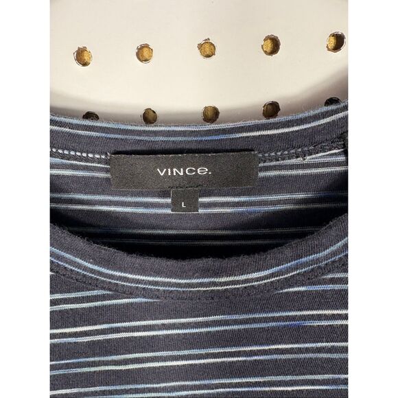 Vince striped long sleeve shirt size L - Picture 4 of 4